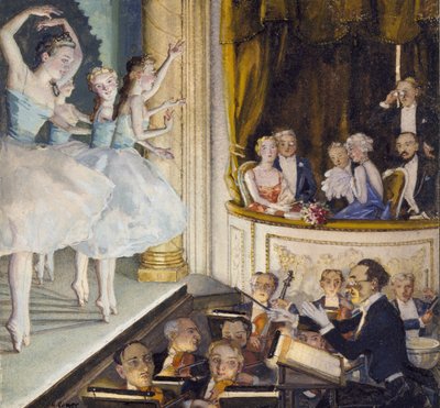 Russisches Ballett, 1930 von Konstantin Andreevic Somov